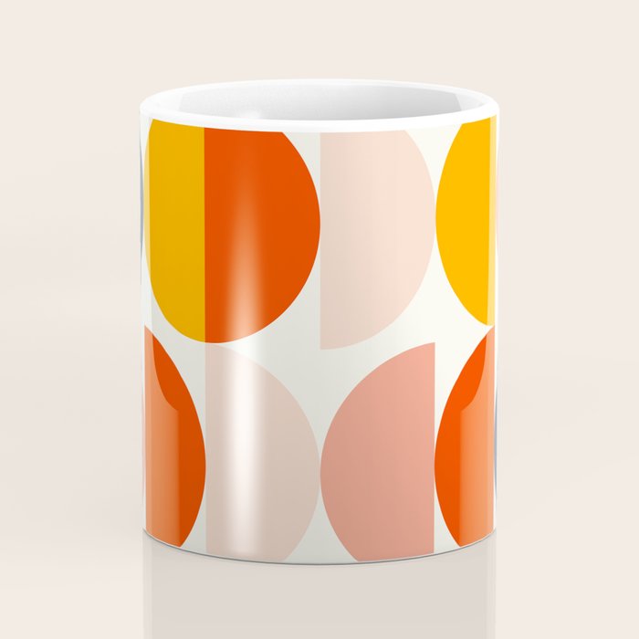 Mid Century Modern Geometry 6 Coffee Mug Gallery Image 4
