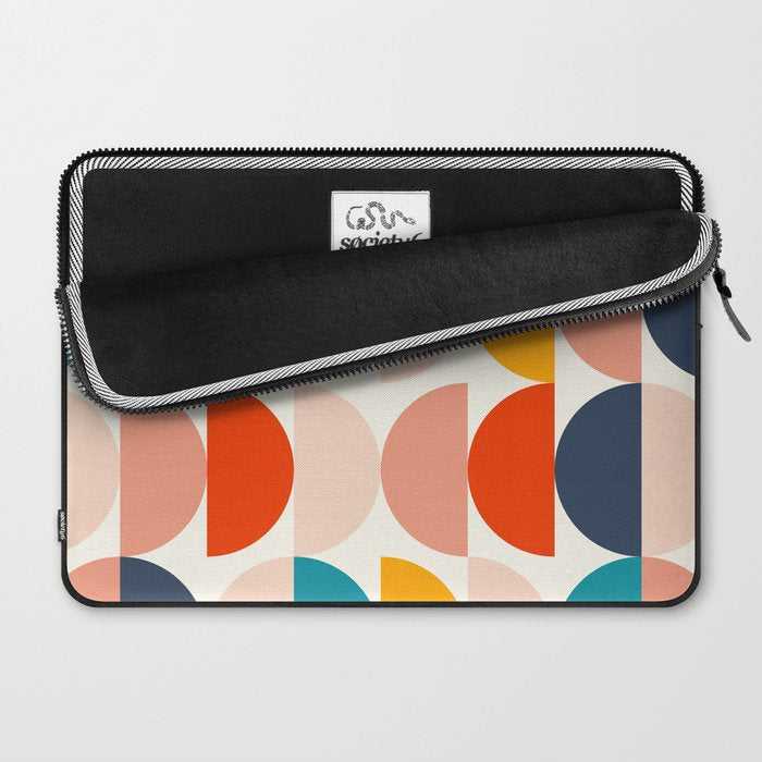 Mid Century Modern Geometry 6 Laptop Sleeve Gallery Image 2