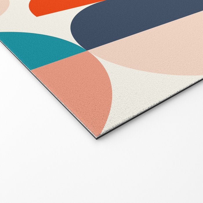 Mid Century Modern Geometry 6 Welcome Mat Gallery Image 2