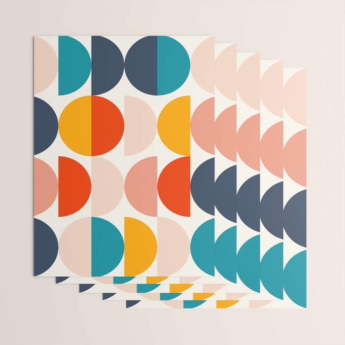 Mid Century Modern Geometry 6 Wrapping Paper Gallery Image 3