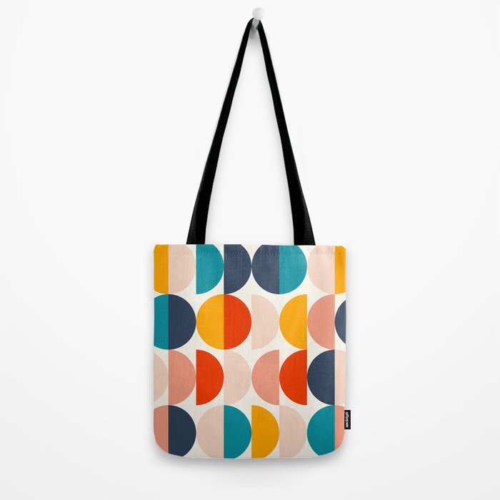 Mid Century Modern Geometry 6 Tote Bag Gallery Image 2