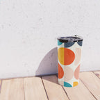 Mid Century Modern Geometry 6 Travel Mug Gallery Image 4