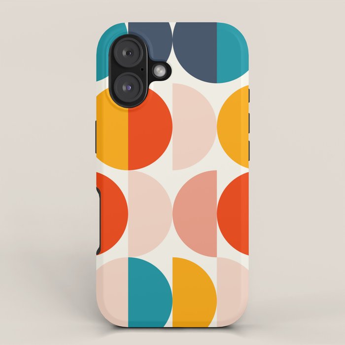 Mid Century Modern Geometry 6 iPhone Case Gallery Image 1