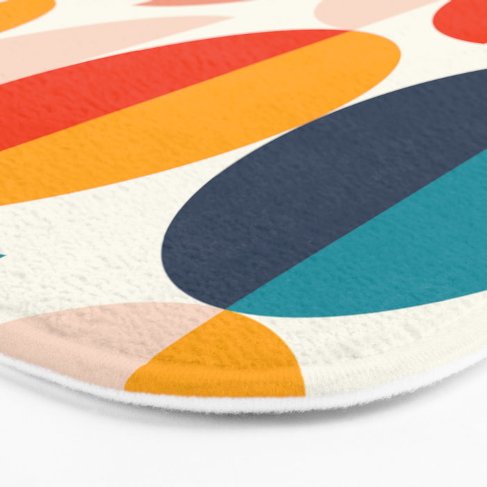 Mid Century Modern Geometry 6 Bath Mat Gallery Image 3