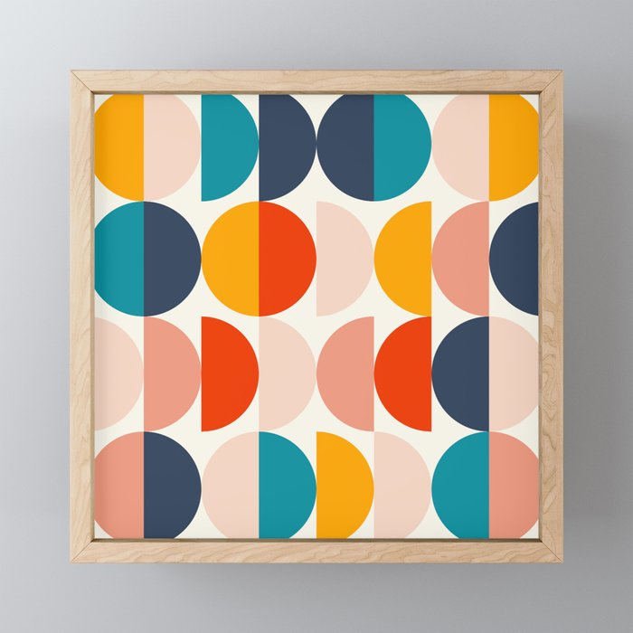 Mid Century Modern Geometry 6 Mini Art Print Gallery Image 1