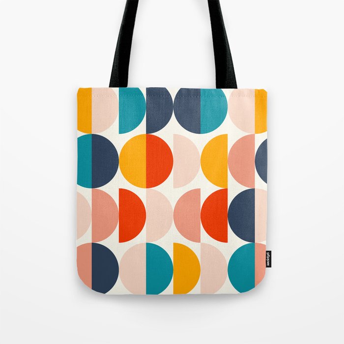 Mid Century Modern Geometry 6 Tote Bag Gallery Image 1