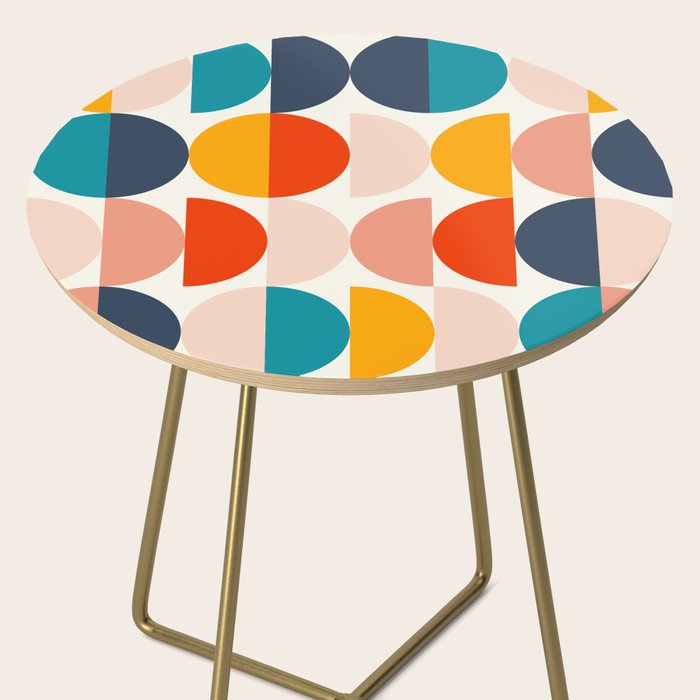 Mid Century Modern Geometry 6 Side Table Gallery Image 2