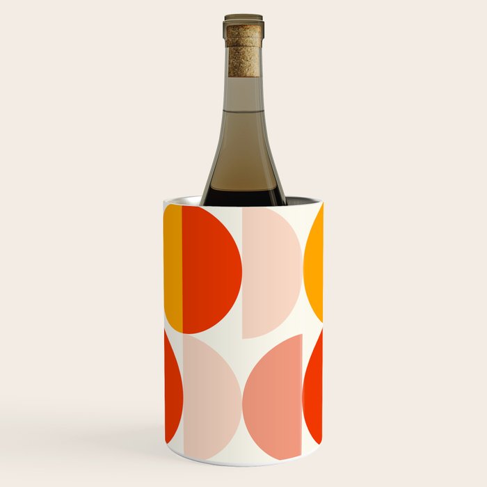 Mid Century Modern Geometry 6 Wine Chiller Gallery Image 1