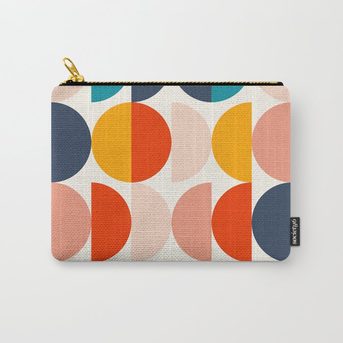 Mid Century Modern Geometry 6 Carry All Pouch Gallery Image 1