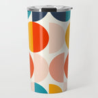 Mid Century Modern Geometry 6 Travel Mug Gallery Image 1