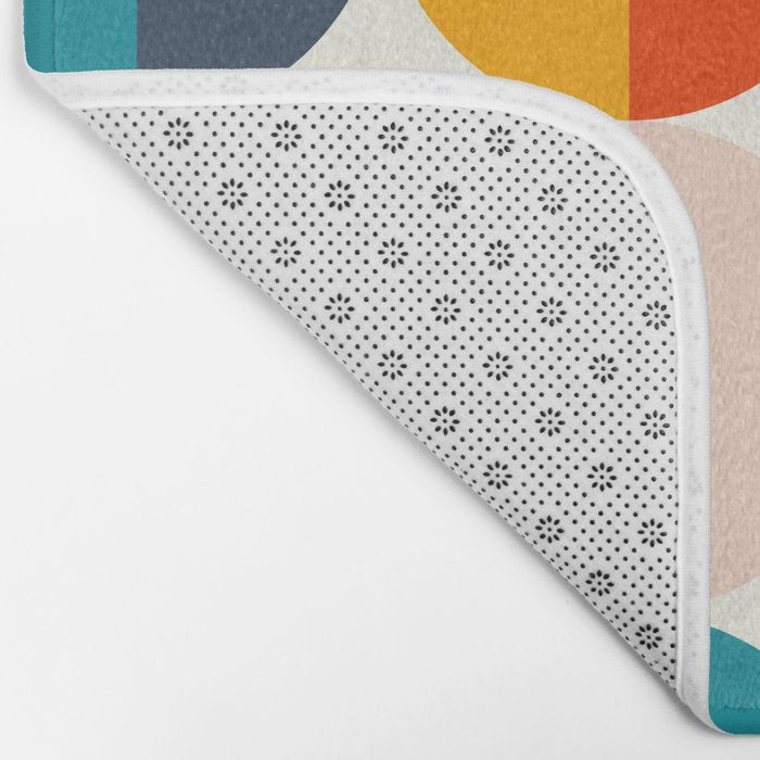 Mid Century Modern Geometry 6 Bath Mat Gallery Image 2