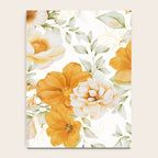Yellow Florals with Painted Speckles on White Notebook Gallery Image 4