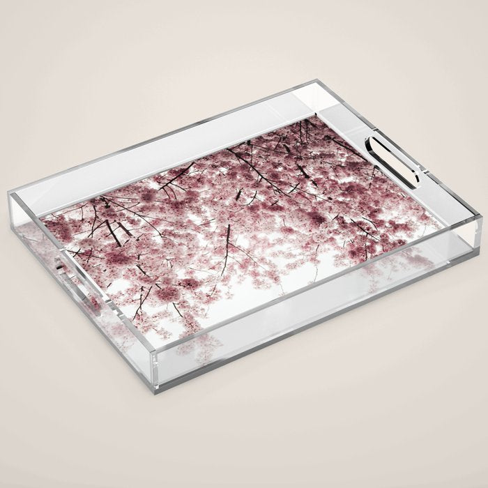 Cherry Blossoms Acrylic Tray Gallery Image 1
