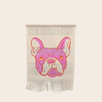 Hot Pink Bulldog Wall Hanging Gallery Image 1