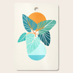 Tropical Symmetry Retro Botanic Cutting Board Gallery Image 1