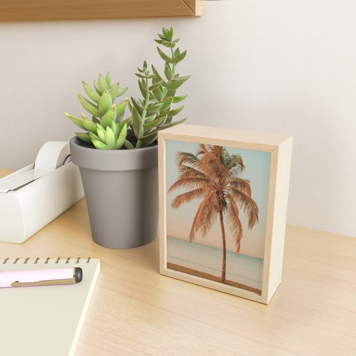 palm tree sunset ii Mini Art Print Gallery Image 2