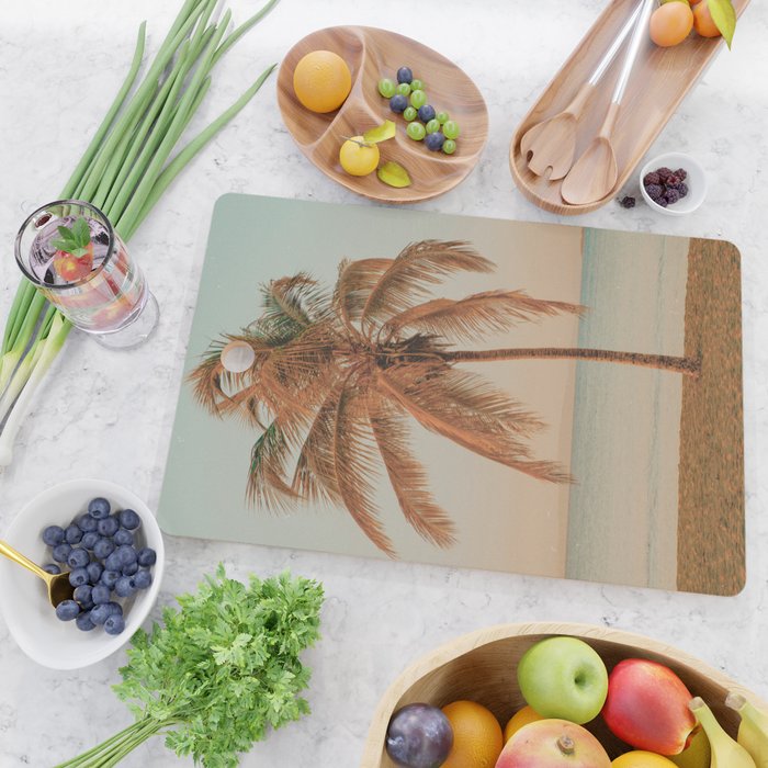 palm tree sunset ii Cutting Board Gallery Image 2