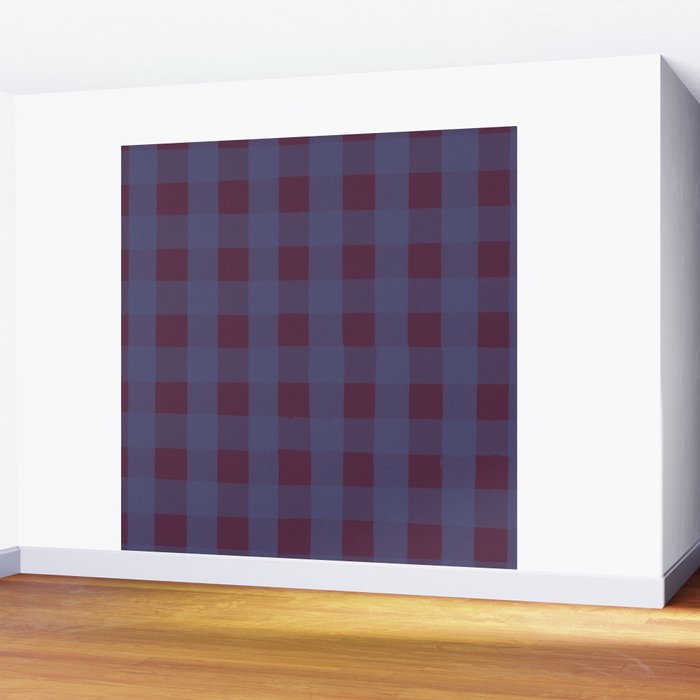 Purple criss-cross Wall Mural Gallery Image 2