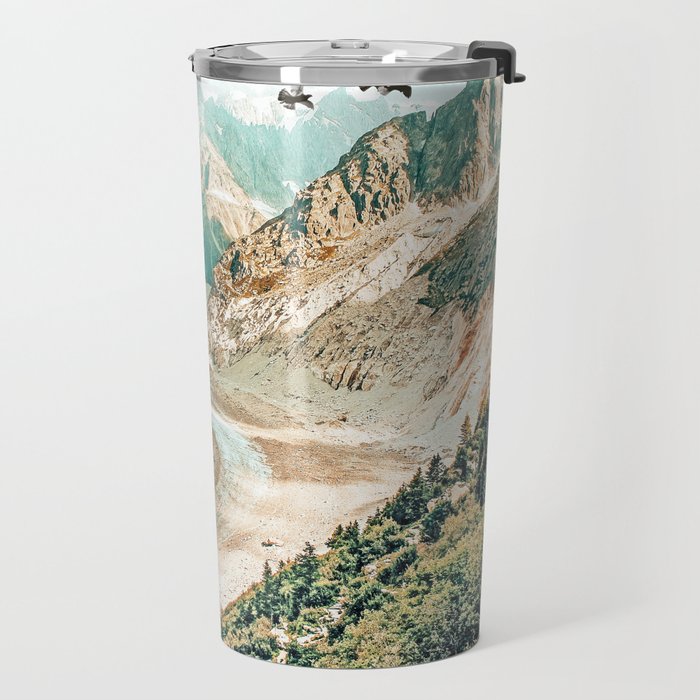 Apricity, Scenic Neutral Pastel Nature Travel Photography, Mountains Exotic Birds Landscape Path Travel Mug Gallery Image 2