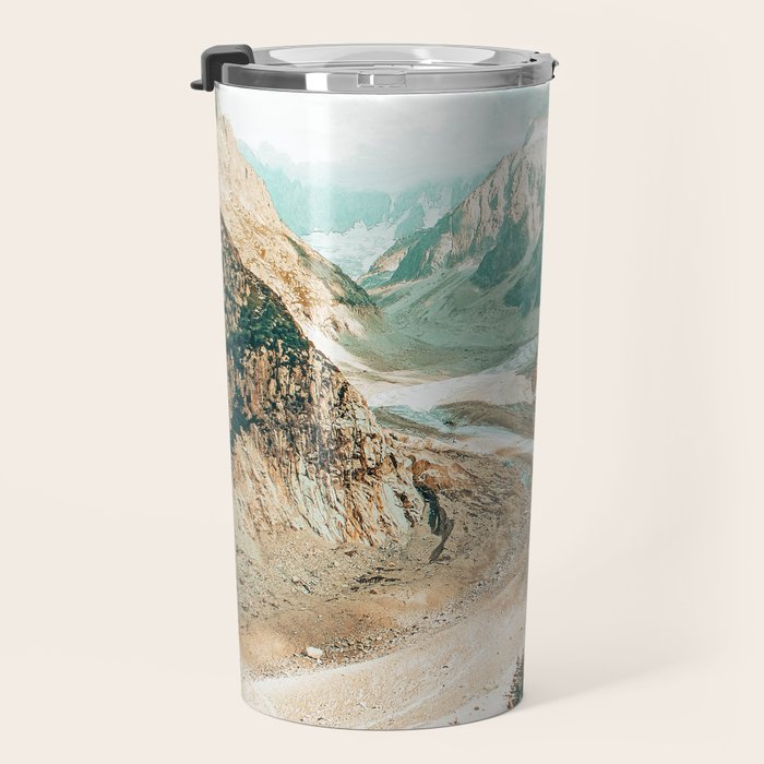 Apricity, Scenic Neutral Pastel Nature Travel Photography, Mountains Exotic Birds Landscape Path Travel Mug Gallery Image 3