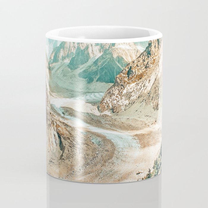 Apricity, Scenic Neutral Pastel Nature Travel Photography, Mountains Exotic Birds Landscape Path Coffee Mug Gallery Image 4