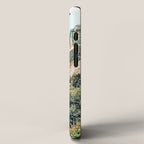 Apricity, Scenic Neutral Pastel Nature Travel Photography, Mountains Exotic Birds Landscape Path iPhone Case Gallery Image 2