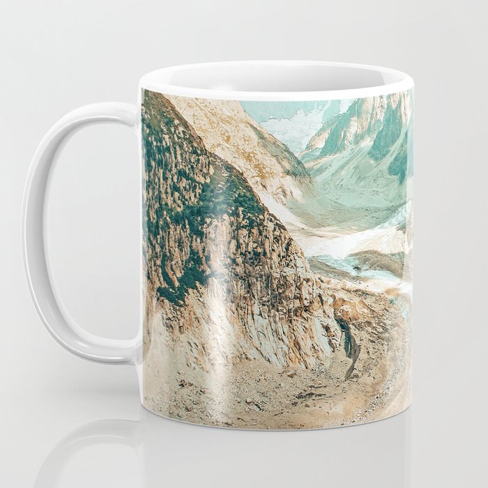Apricity, Scenic Neutral Pastel Nature Travel Photography, Mountains Exotic Birds Landscape Path Coffee Mug Gallery Image 3