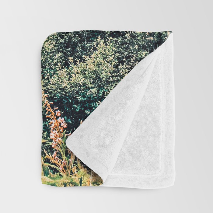 Apricity, Scenic Neutral Pastel Nature Travel Photography, Mountains Exotic Birds Landscape Path Throw Blanket Gallery Image 3