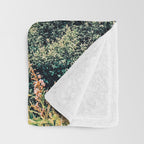 Apricity, Scenic Neutral Pastel Nature Travel Photography, Mountains Exotic Birds Landscape Path Throw Blanket Gallery Image 3