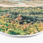 Apricity, Scenic Neutral Pastel Nature Travel Photography, Mountains Exotic Birds Landscape Path Bath Mat Gallery Image 3