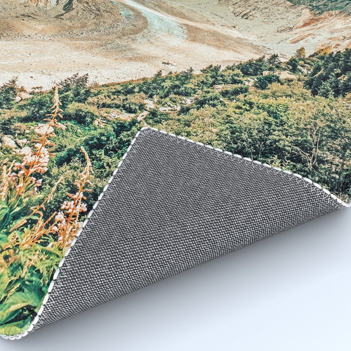 Apricity, Scenic Neutral Pastel Nature Travel Photography, Mountains Exotic Birds Landscape Path Rug Gallery Image 4