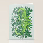 Evergreen Apatosaurus | Dinosaur Cosmic Festive Art Stationery Card Gallery Image 2