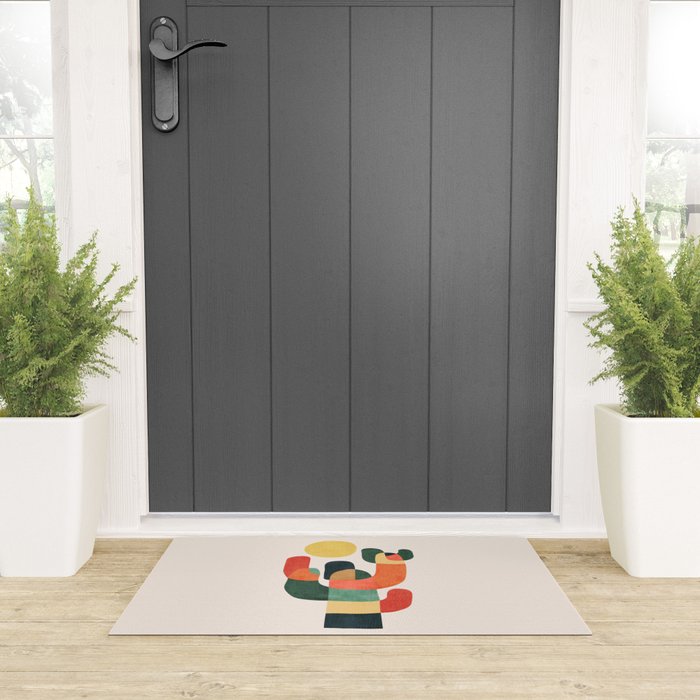 Cactus in the desert Welcome Mat Gallery Image 3