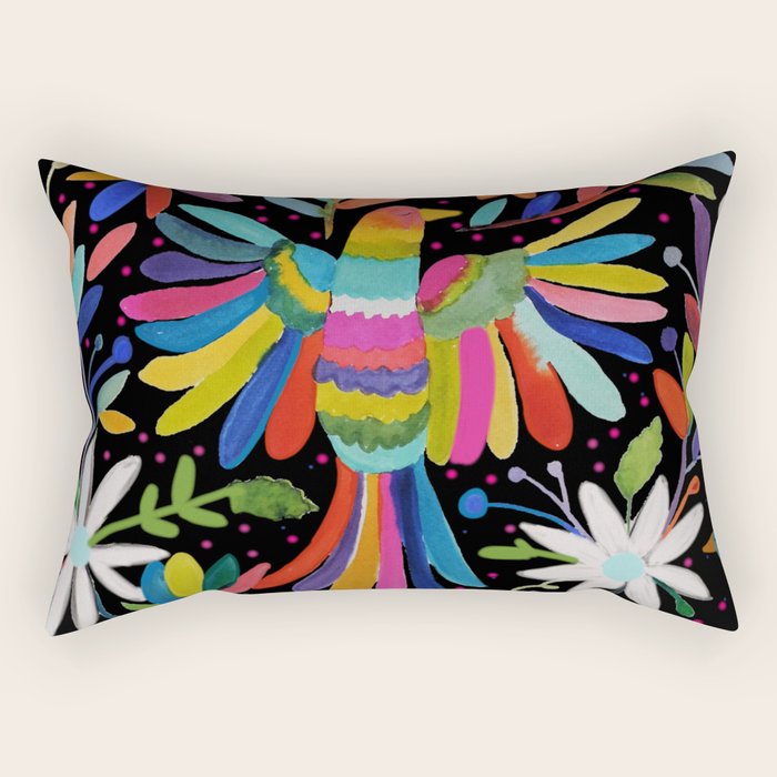 pajaros Otomi Rectangular Pillow Gallery Image 2