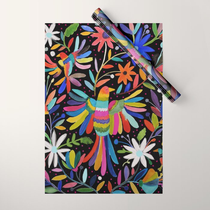 pajaros Otomi Wrapping Paper Gallery Image 1