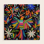 pajaros Otomi Wood Wall Art Gallery Image 1