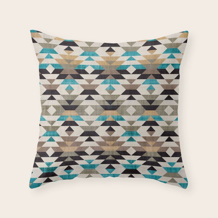 Southwestern Boho Art Prints Throw Pillow Gallery Image 1