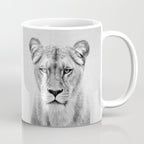 Lioness - Black & White Coffee Mug Gallery Image 1