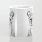 Lioness - Black & White Coffee Mug Gallery Image 4