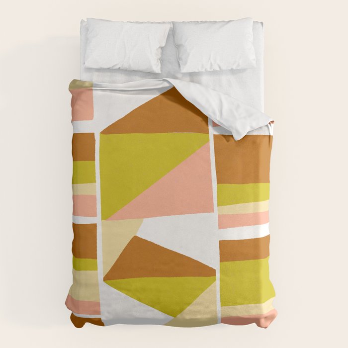 Sunwoven, sand and sage Duvet Cover Gallery Image 1