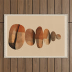 Abstract and Modern Stones Art 3 Outdoor Rug Gallery Image 1