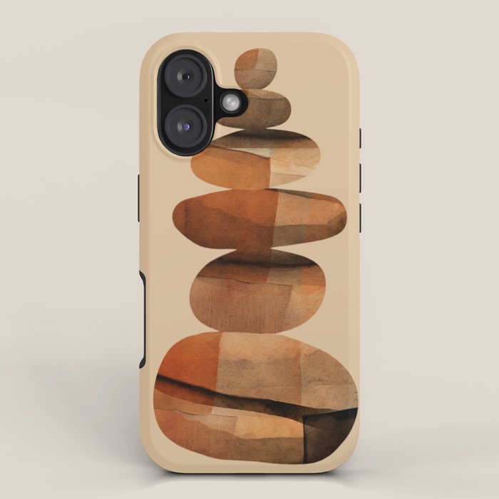 Abstract and Modern Stones Art 3 iPhone Case Gallery Image 1