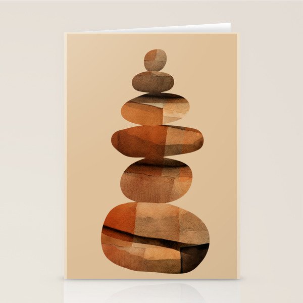 Abstract and Modern Stones Art 3 Stationery Card Gallery Image 1
