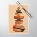 Abstract and Modern Stones Art 3 Wrapping Paper Gallery Image 1
