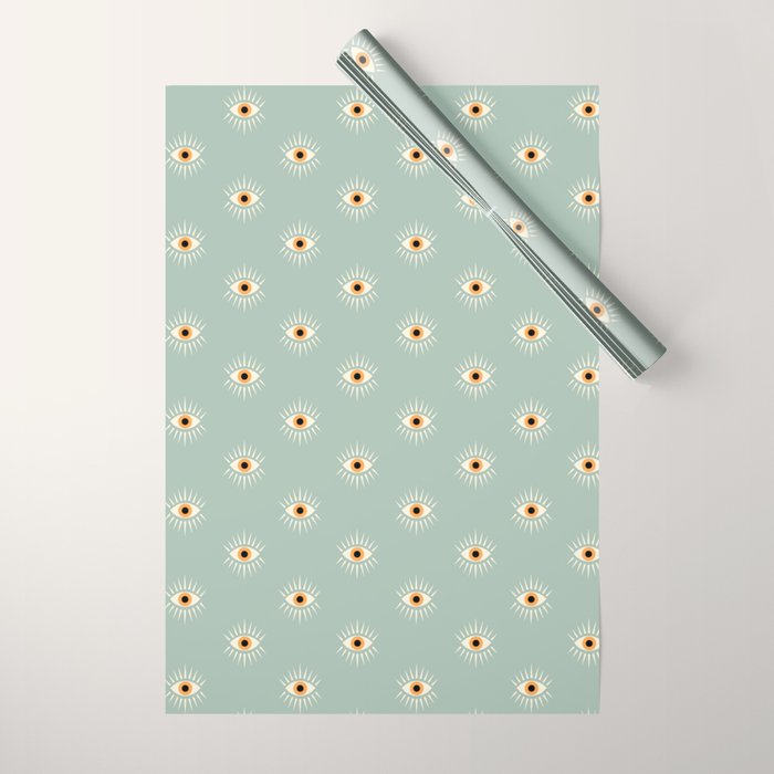 Yellow Eye Wrapping Paper Gallery Image 1