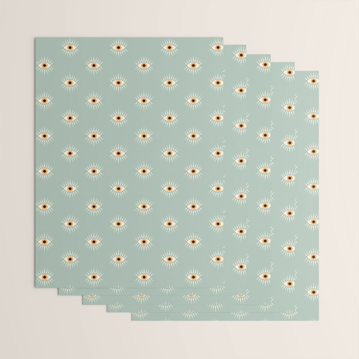 Yellow Eye Wrapping Paper Gallery Image 3