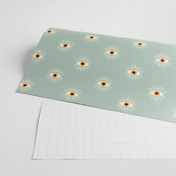 Yellow Eye Wrapping Paper Gallery Image 2