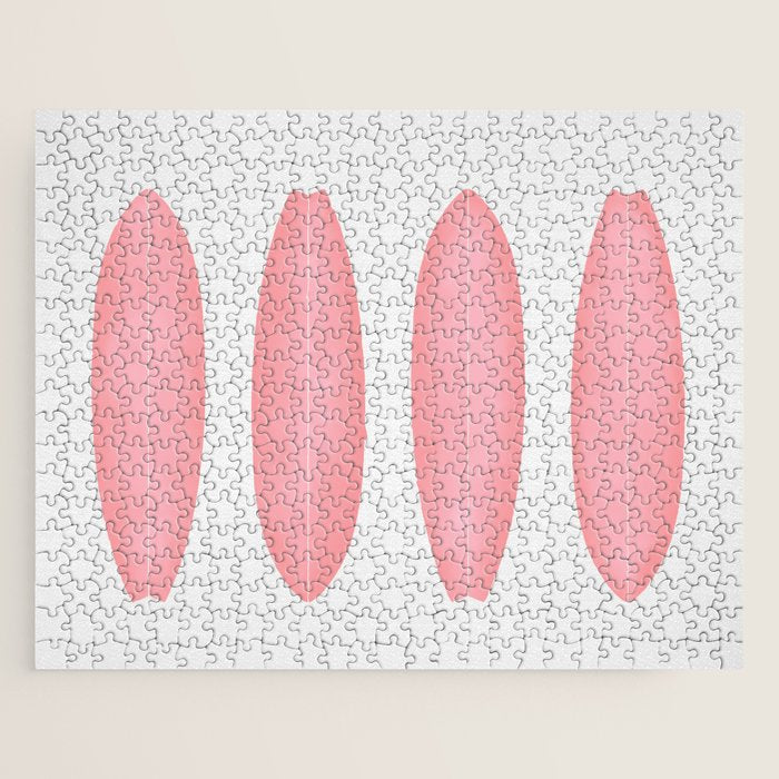 Surfboards in Pink Jigsaw Puzzle Gallery Image 1