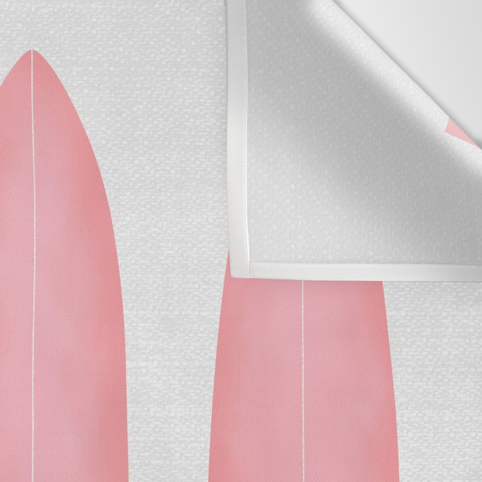 Surfboards in Pink Wall Tapestry Gallery Image 3