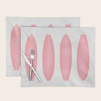 Surfboards in Pink Placemat Gallery Image 1